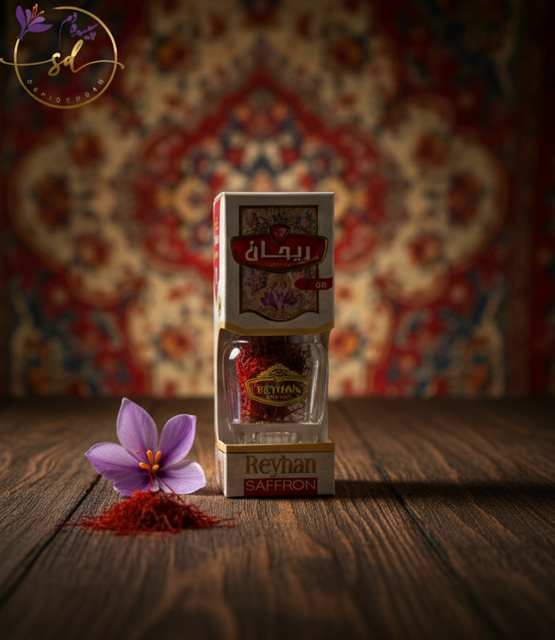 زعفران سرگل ممتاز در ظرف کریستالی لوکس